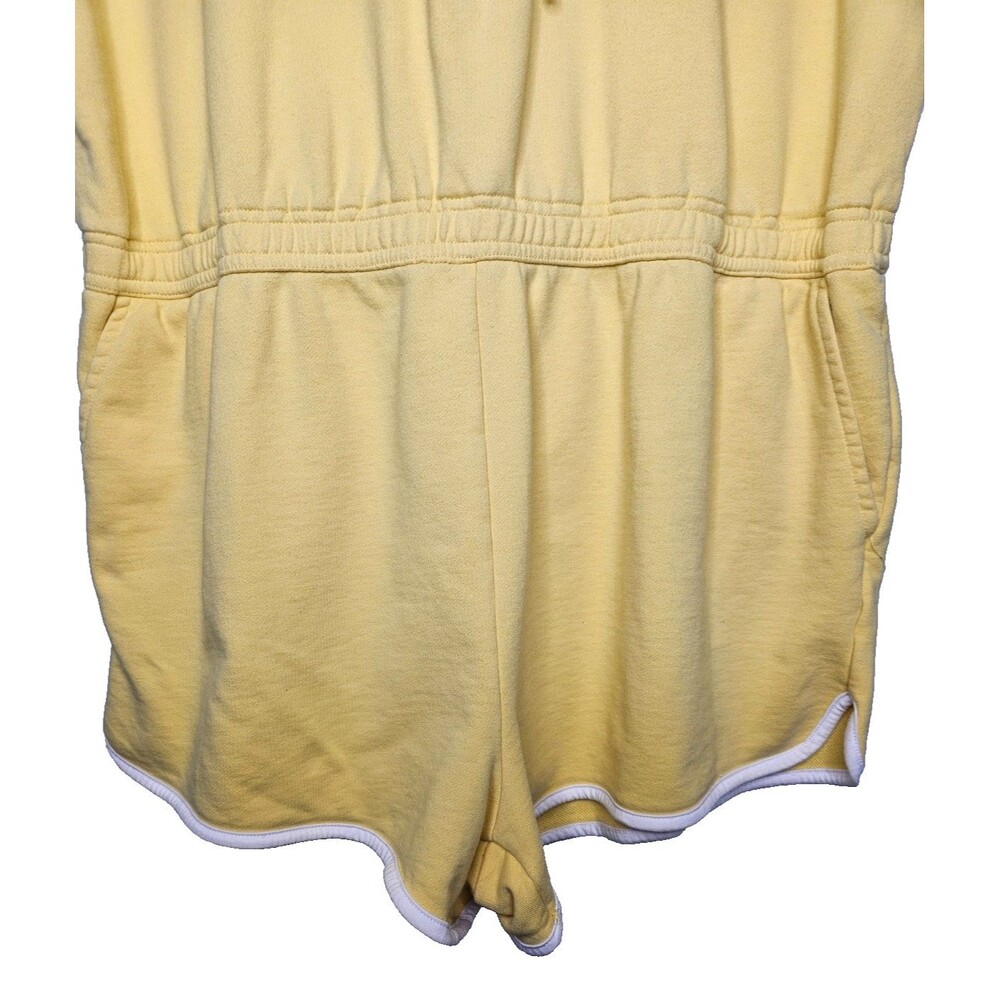 HUNTER Target Womens Romper 1X One Piece Yellow Hooded Half Zip Pockets - Picture 4 of 9